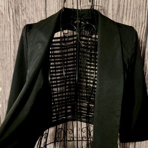 Material Girl Black Waist Blazer